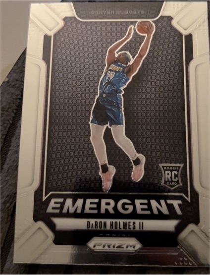 2024-25 Panini Prizm #30 DaRon Holmes II Emergent Silver Prizm — front