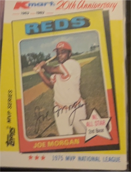 1982 Topps Kmart 20th Anniversary #28 Joe Morgan — front