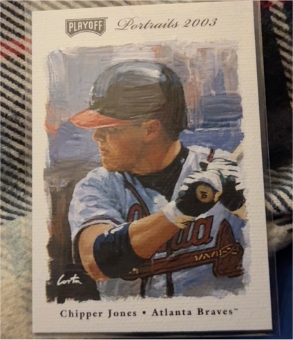 2003 Playoff Portraits #35 Chipper Jones — front