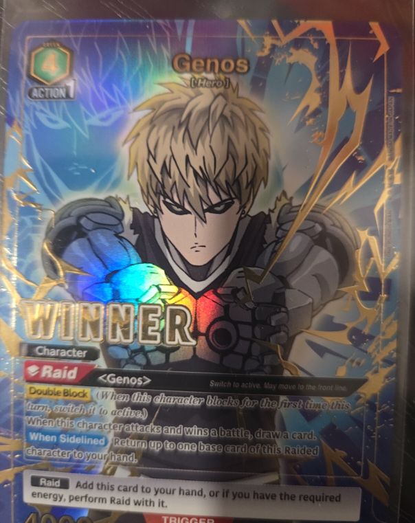 Union Arena 2023 OPM-1-048 Genos Winner Promo — front