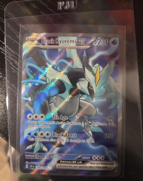 2024 Pokemon TCG Black Kyurem ex #218/191 Surging Sparks — front