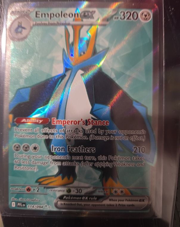 2025 Pokémon Phantasmal Flames #114 Empoleon GX — front