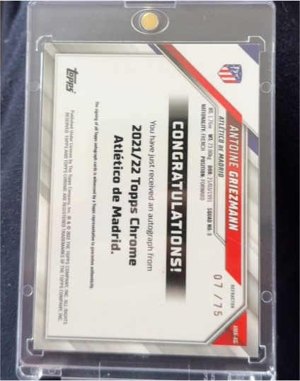 2021-22 Topps Chrome UCL #171 Antoine Griezmann — front