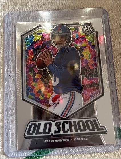 2020 Panini Mosaic #OS10 Eli Manning Old School — front