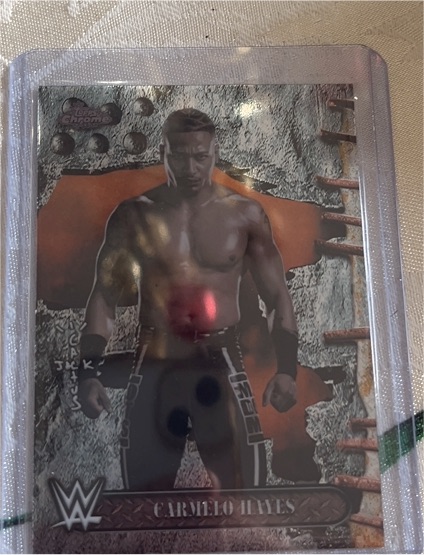 2025 Topps Chrome WWE x Cactus Jack #74 Carmelo Hayes — front