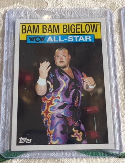 2016 Topps Heritage WWE #4 Bam Bam Bigelow WCW All-Star — front