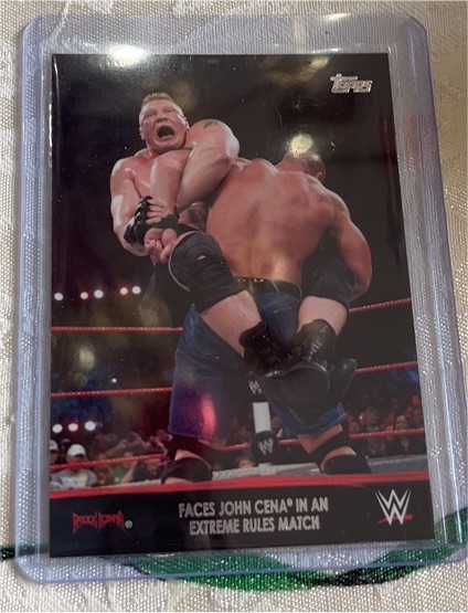 2008 Topps WWE John Cena Faces Extreme Rules Match — front
