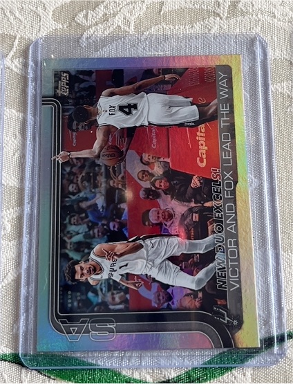 2025-26 Topps #300 New Duo Excels!: Victor and Fox Lead The Way — front