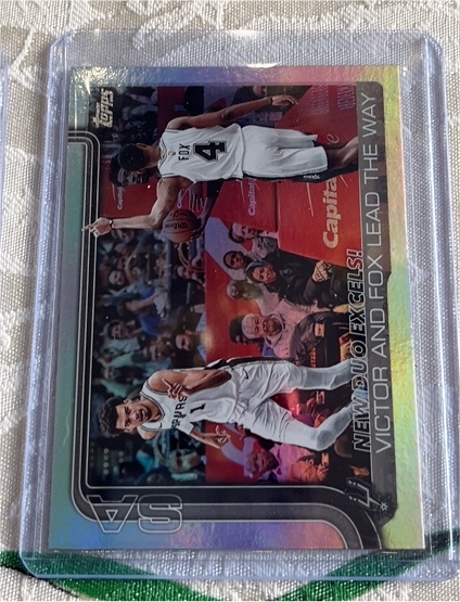 2025-26 Topps #300 New Duo Excels!: Victor and Fox Lead The Way — front