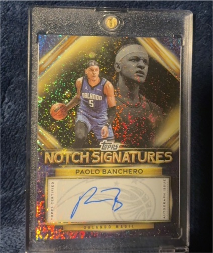 2025-26 Topps Notch Signatures #TNS-PB Paolo Banchero — front