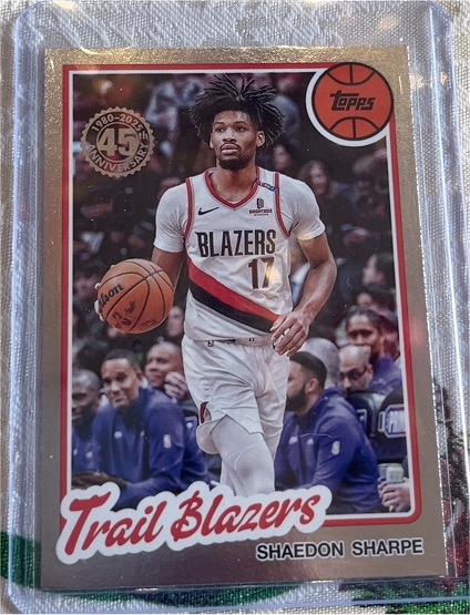 2025-26 Topps #80BK-35 Shaedon Sharpe — front