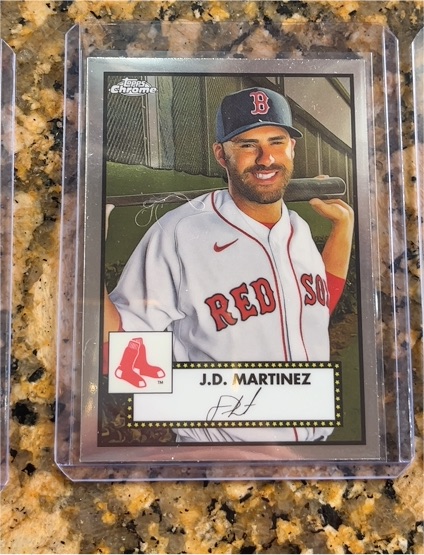 2021 Topps Chrome Platinum Anniversary #182 J.D. Martinez — front