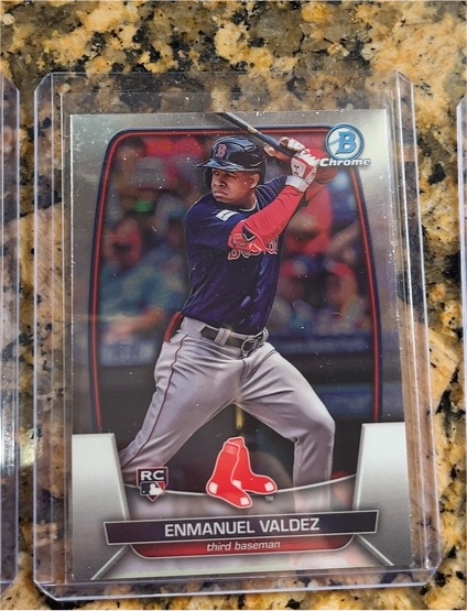 2023 Bowman Chrome #9 Enmanuel Valdez — front