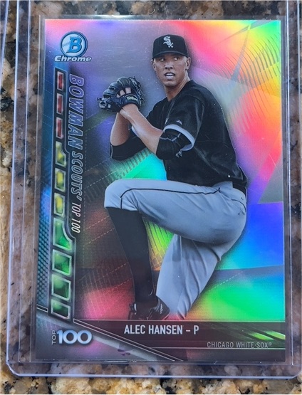 2017 Bowman Chrome #BSU-AH Alec Hansen Bowman Scouts' Updates — front