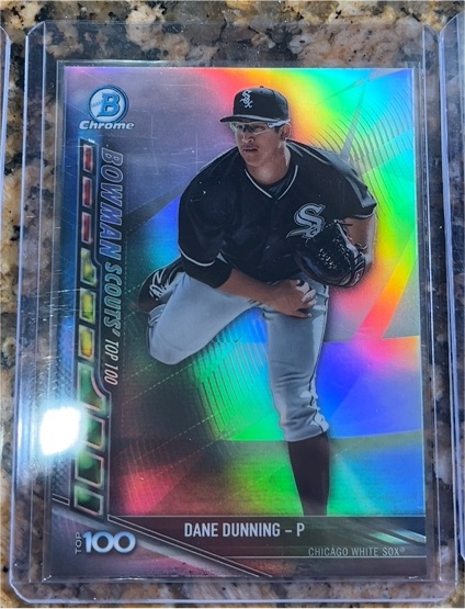 2017 Bowman Chrome Scouts Top 100 #BSU-DD Dane Dunning — front