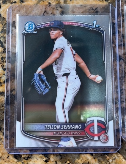 2025 Bowman Chrome #BCP-188 Teilon Serrano — front