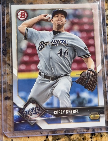 2018 Bowman #15 Corey Knebel — front