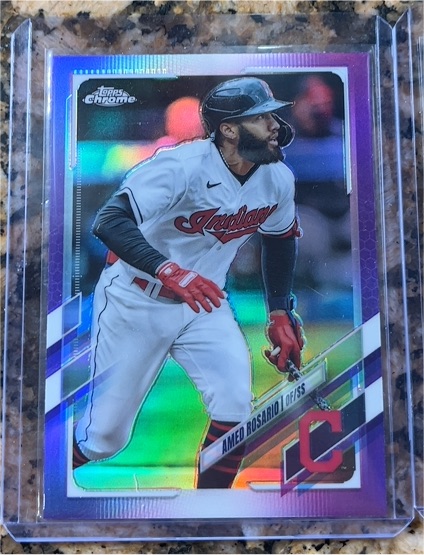 2021 Topps Chrome Update #USC22 Amed Rosario — front