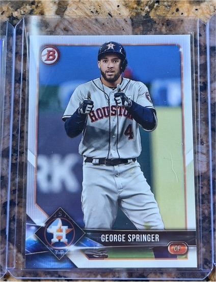 2018 Bowman #14 George Springer — front