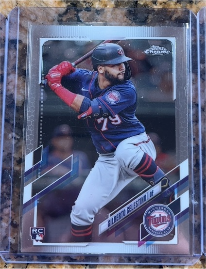 2021 Topps Chrome Update #USC80 Gilberto Celestino RC — front