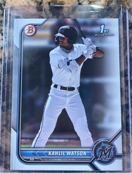 2022 Bowman 1st #BP-3 Kahlil Watson — front
