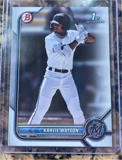 2022 Bowman #BP-3 Kahlil Watson — front