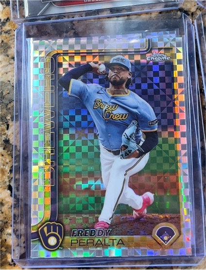2025 Topps Chrome #95 Freddy Peralta — front