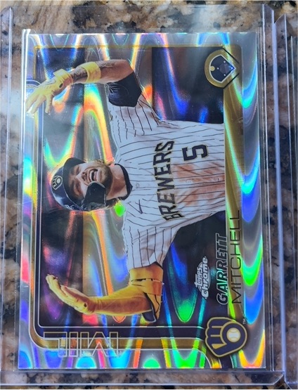 2025 Topps Chrome #28 Garrett Mitchell — front