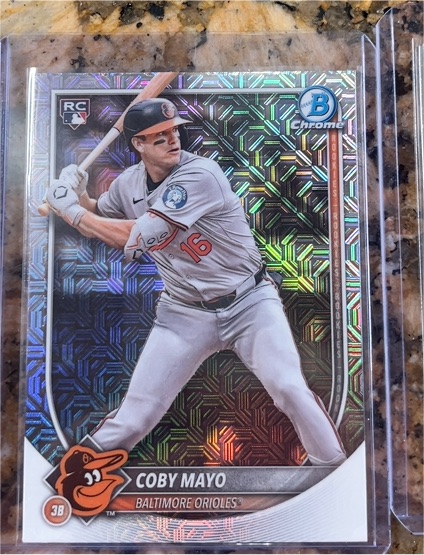 2022 Bowman Chrome #BCP-127 Coby Mayo — front