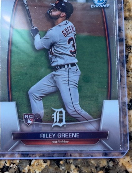 2023 Bowman Chrome #29 Riley Greene — front