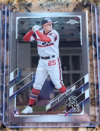 2021 Topps Chrome Update #USC72 Andrew Vaughn — front