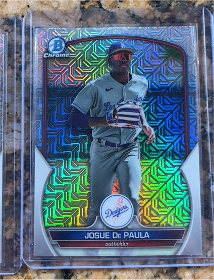 2023 Bowman Chrome #BCP-172 Josue De Paula Mojo Refractor — front