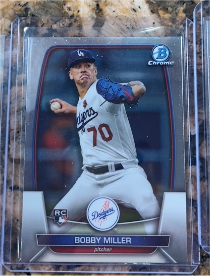 2023 Bowman Chrome #7 Bobby Miller — front