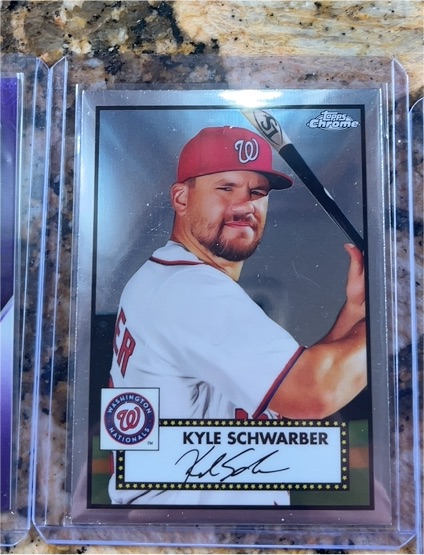 2021 Topps Chrome Platinum Anniversary #245 Kyle Schwarber — front