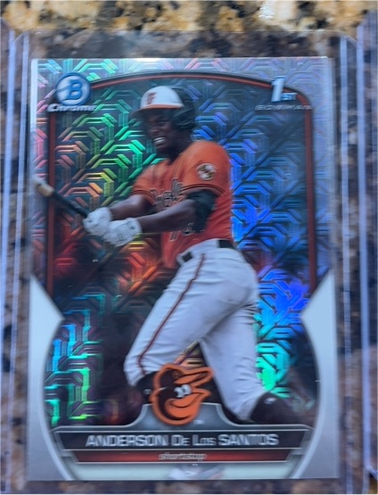2023 Bowman Chrome #BCP-207 Anderson De Los Santos — front