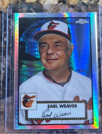 2021 Topps Chrome Platinum Anniversary #667 Earl Weaver — front