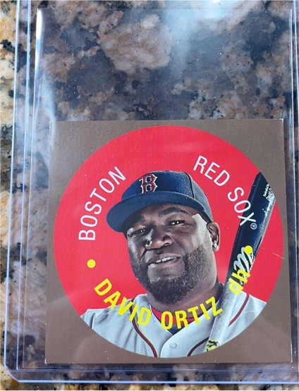 2017 Topps Heritage Discs #68TDC-14 David Ortiz — front