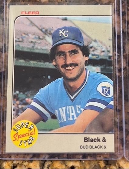 1983 Fleer #644 Bud Black — front