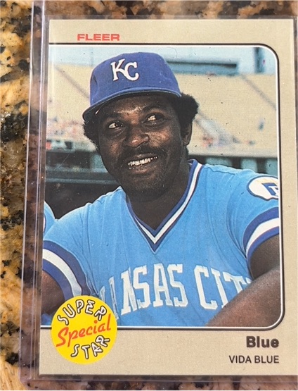 1983 Fleer #643 Vida Blue — front