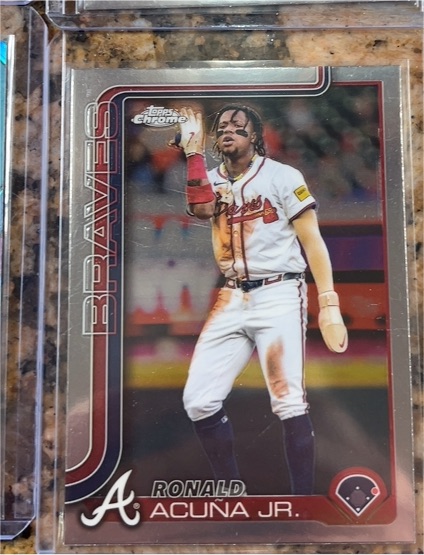 2025 Topps Chrome #257 Ronald Acuña Jr. — front