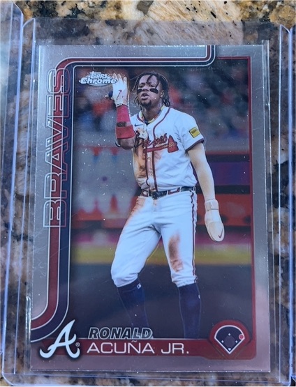 2025 Topps Chrome #257 Ronald Acuna Jr. — front