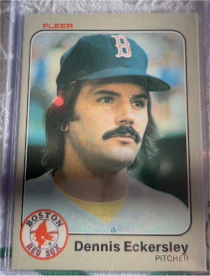 1983 Fleer #182 Dennis Eckersley — front