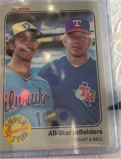 1983 Fleer #632 Robin Yount & Buddy Bell — front
