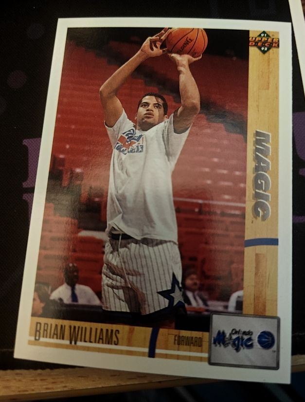 1991-92 Upper Deck #499 Brian Williams — front