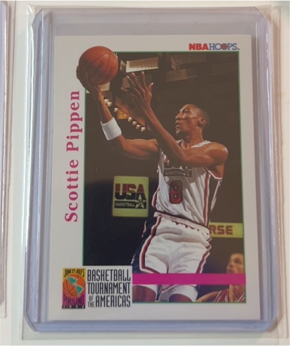 1992 NBA Hoops #345 Scottie Pippen — front