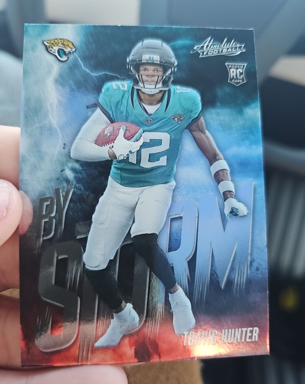 2025 Panini Absolute #17 By Storm Travis Hunter — front