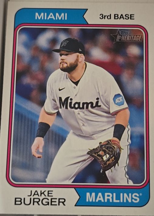 2023 Topps Heritage #560 Jake Burger — front