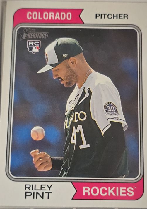 2023 Topps Heritage High Number #714 Riley Pint — front