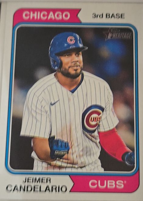 2023 Topps Heritage #611 Jeimer Candelario — front