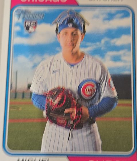 2023 Topps Heritage #594 Miguel Amaya — front